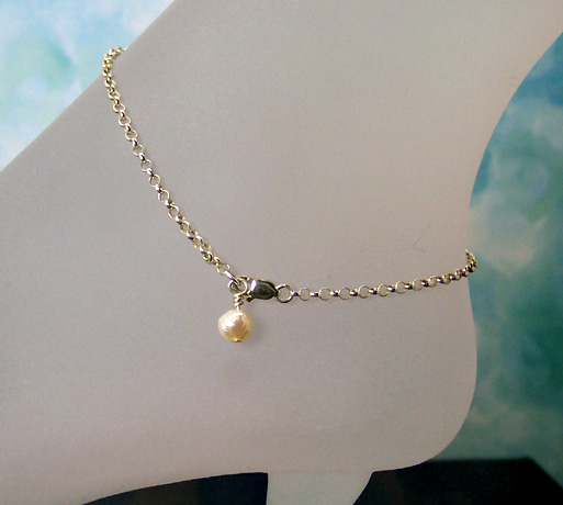 AN038 – Precious Pearl – Adjustable up to 10” AN038 – Precious Pearl – Adjustable up to 10”