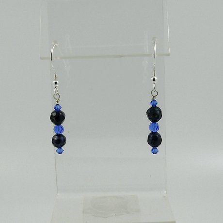 E0508 - Faceted Blues 1.75" E0508 - Faceted Blues 1.75"