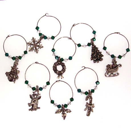 WC027SW - Christmas in Silver - 8 pcs